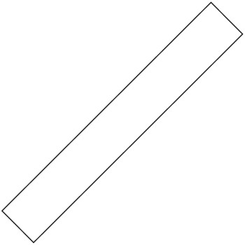 Full Width Mudflap - 2370mm Long - Plain White